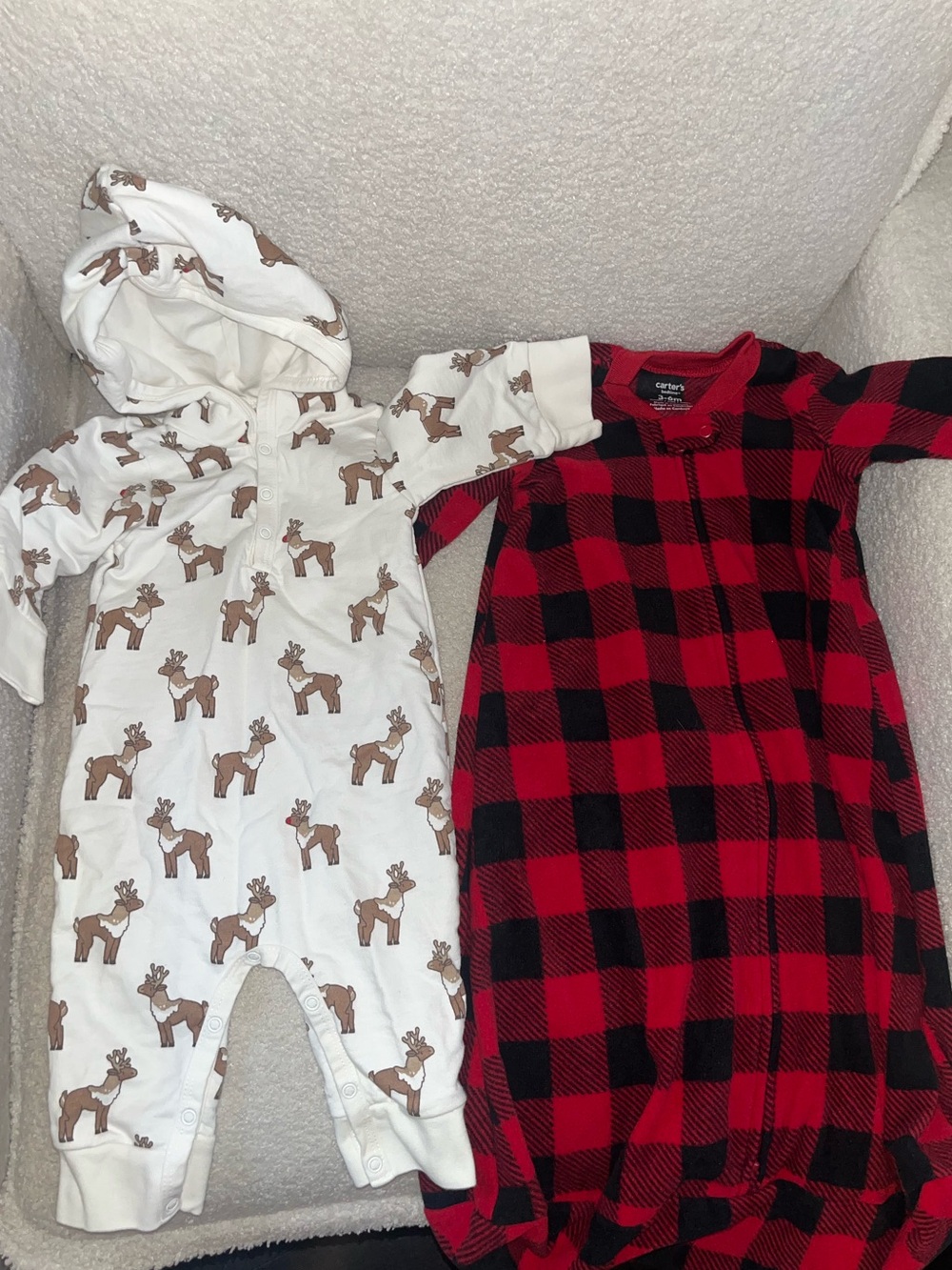 Christmas baby pajamas size 3-6 months